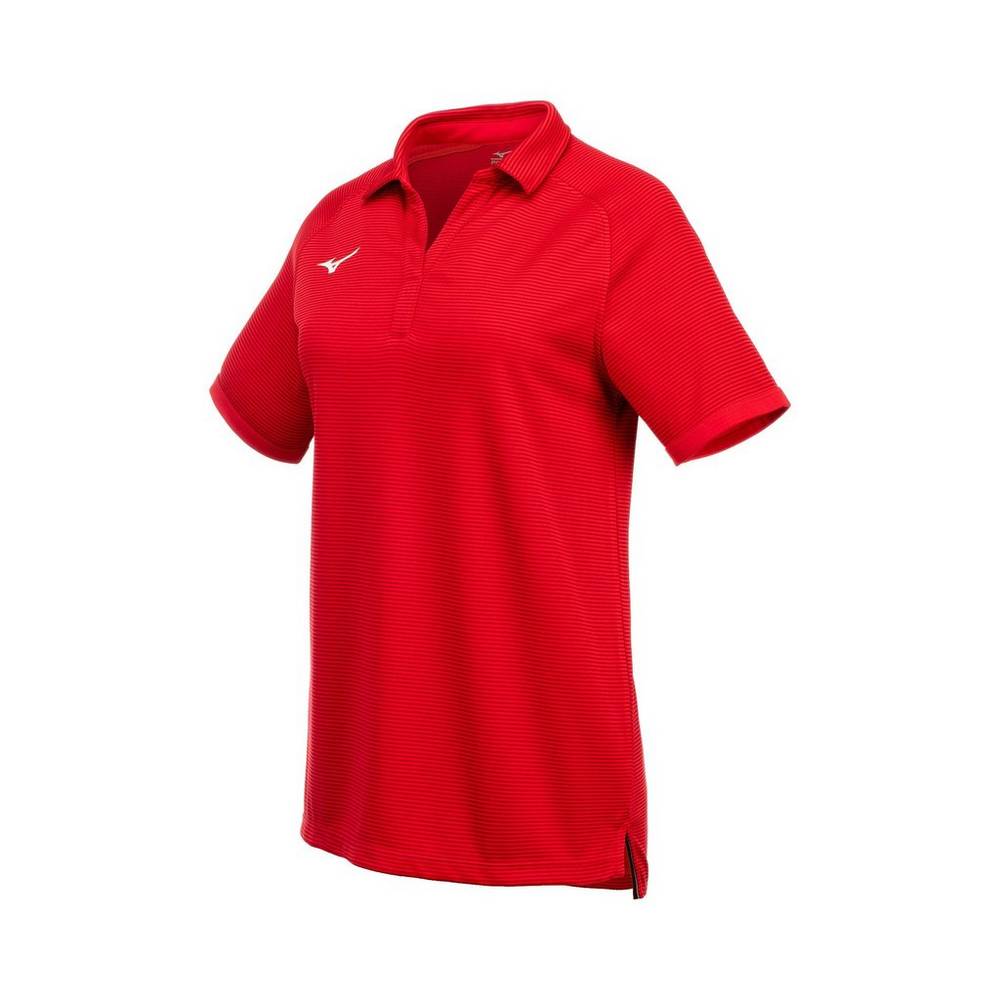 Camisas Polo Mizuno Scout - Mulher - Vermelhas - XDGIF3420